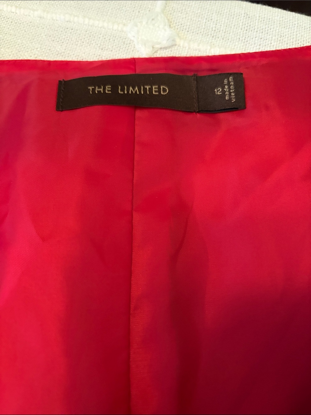The Limited Red V-Neck Midi Sheath Dress - Picture 2 of 4